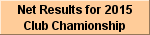 Net Results for 2015 Club Chamionship